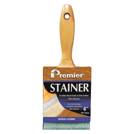 Hot House Designs 4 in. Flat Polyester Stain Brush HO3328267